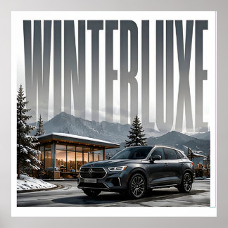 Poster Éditorial Alpine Luxe Hiver