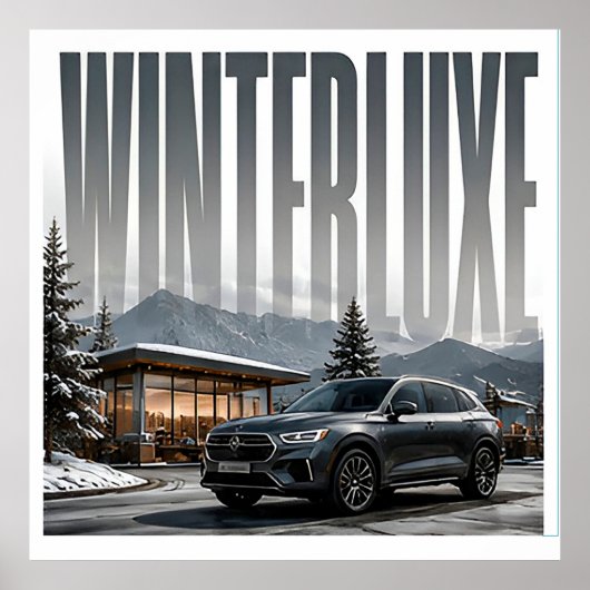 Poster Éditorial Alpine Luxe Hiver (Devant)