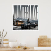 Poster Éditorial Alpine Luxe Hiver (Cuisine)