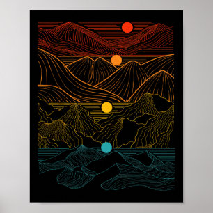 Poster Edm Techno Sun Moon Music Festival Dancing D