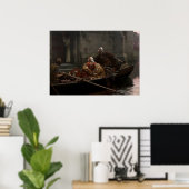 Poster Edmund Blair Leighton - En temps de péril (Bureau à domicile)