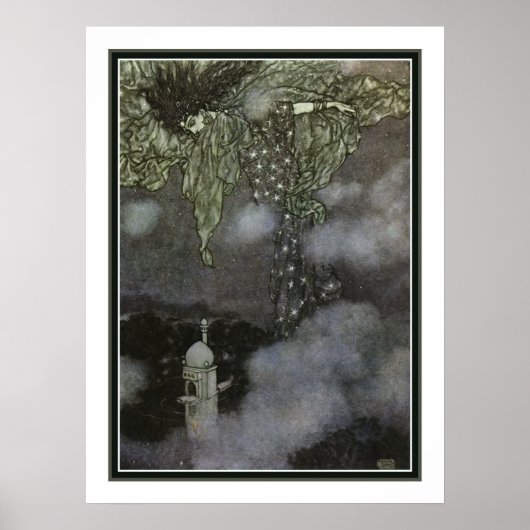 Poster Edmund Dulac "La nuit" ca 1903 (Devant)