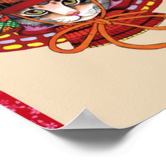 Poster Edo Samurai Neko (Coin)