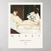 Poster Edouard Édouard Manet Olympia 1863 Imprimer (Devant)