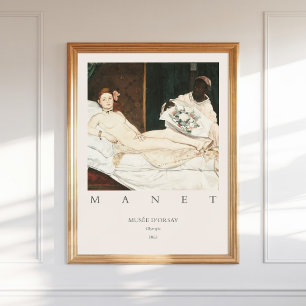 Poster Edouard Édouard Manet Olympia 1863 Imprimer