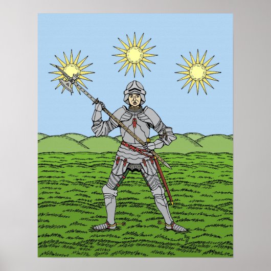 Poster Édouard IV en armure de plaques (Devant)