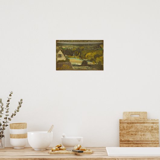 Poster Édouard Jean Vuillard Fenêtre Vue sur la forêt (Cuisine)