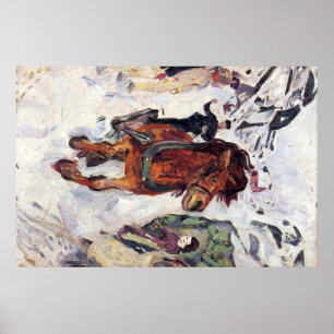 Poster Edouard mâchent la peinture d'art