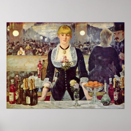 Poster edouard Manet - Bar aux Folies-Bergere (Devant)