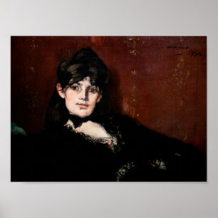 Poster Edouard Manet - Berthe Morisot Allongée