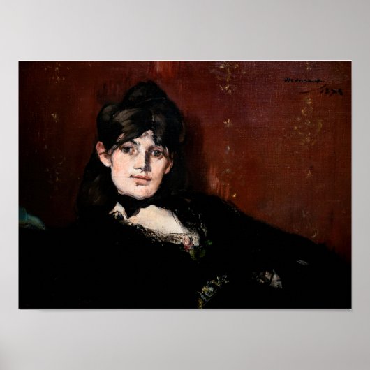 Poster Edouard Manet - Berthe Morisot Allongée (Devant)