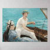 Poster Edouard Manet Boating Painting Art Print (Devant)