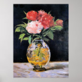 Poster Edouard Manet - Bouquet of Flowers, (Devant)