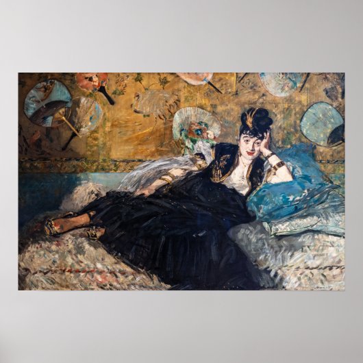 Poster Edouard Manet - Dame aux Éventails (Devant)