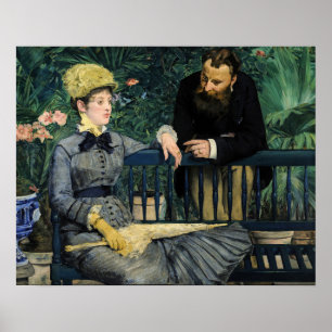 Poster Edouard Manet - Dans la serre