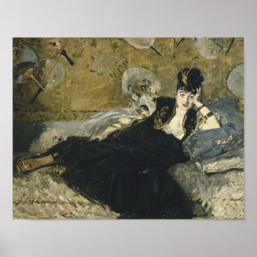Poster Edouard Manet - Femme avec fans (Devant)