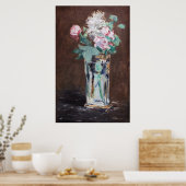 Poster Edouard Manet - Fleurs dans un Vase de Cristal (Cuisine)