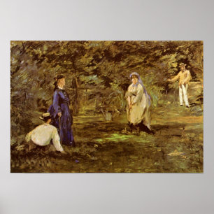 Poster edouard Manet - jeu de croquet