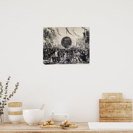 Poster Edouard Manet - Le ballon (Cuisine)