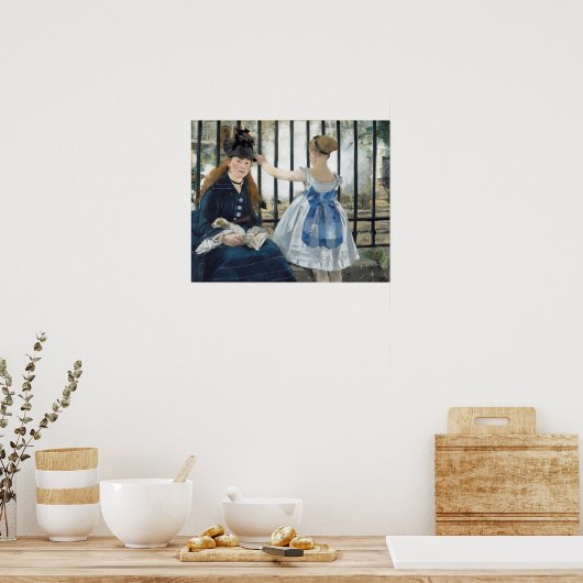 Poster Édouard Manet : Le chemin de fer (Cuisine)