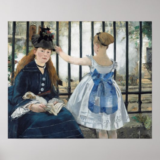 Poster Édouard Manet : Le chemin de fer (Devant)