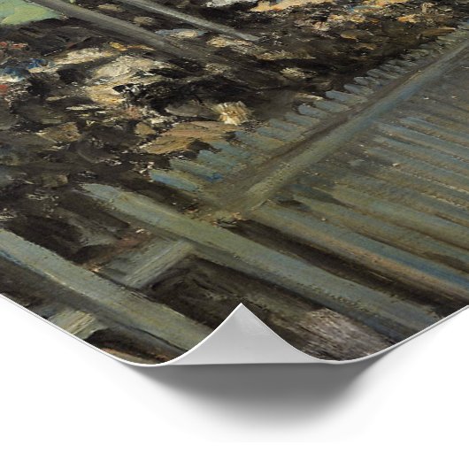 Poster Edouard Manet - Les courses à Longchamp (Coin)