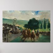 Poster Edouard Manet - Les courses à Longchamp (Devant)