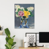 Poster Edouard Manet - Lilacs et Rose (Bureau à domicile)