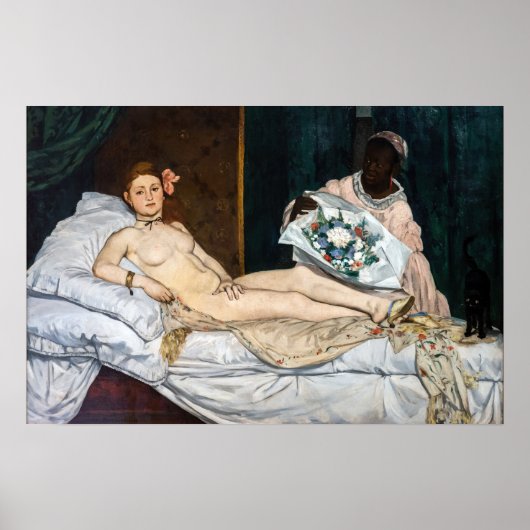 Poster Edouard Manet - Olympia (Devant)