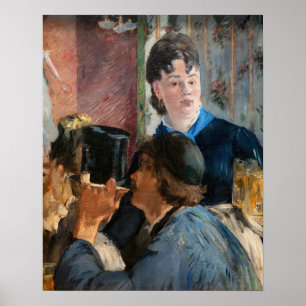 Poster Edouard Manet - Serveuse de bock