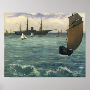 Poster Édouard Manet the Kearsarge at Boulogne