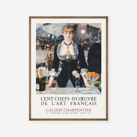 Poster Edouard Manet Un bar aux Folies-Bergere