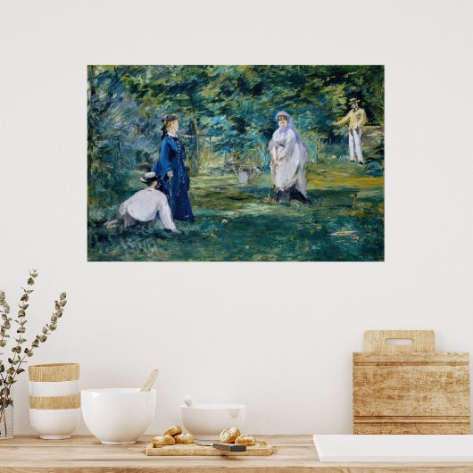 Poster Edouard Manet - Un jeu de Croquet (Cuisine)