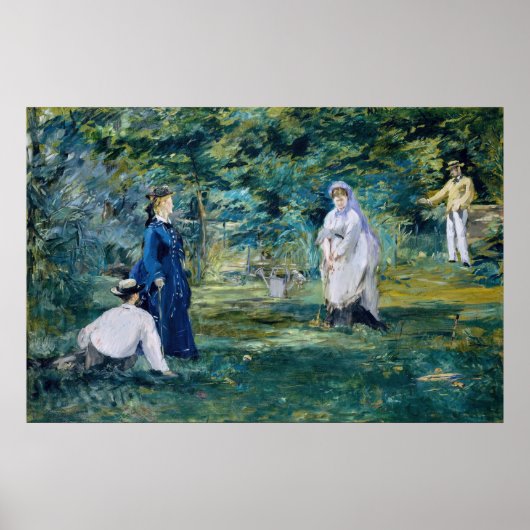 Poster Edouard Manet - Un jeu de Croquet (Devant)