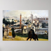 Poster Édouard Manet Vue de l'exposition de 1867 (Devant)