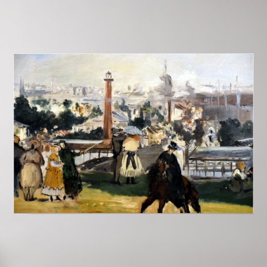 Poster Édouard Manet Vue de l'exposition de 1867 (Devant)