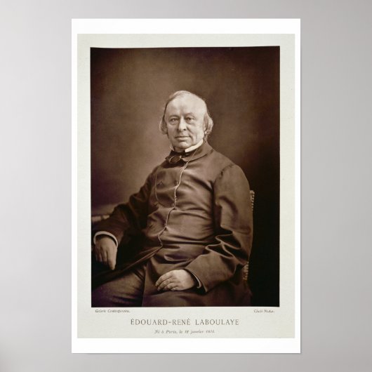 Poster Edouard-Rene Laboulaye (1811-83), de la Galerie Co (Devant)