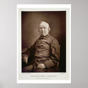 Poster Edouard-Rene Laboulaye (1811-83), from 'Galerie Co