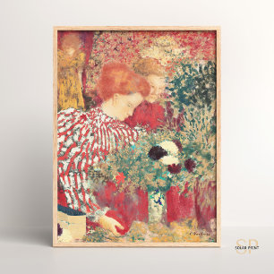Poster Édouard Vuillard Femme dans une robe rayée