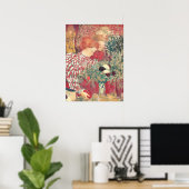 Poster Édouard Vuillard Femme dans une robe rayée (Bureau à domicile)