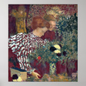 Poster Edouard Vuillard femme en robe rayée (Devant)