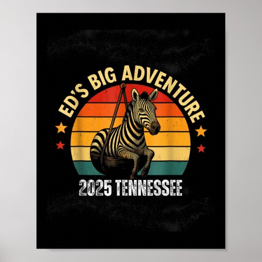 Poster Eds Adventure, Ed The Zebra Tennessee 2025 (Devant)