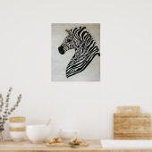 Poster EDS Zebra par l'artiste Cherish Fletcher (Cuisine)