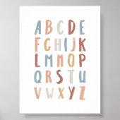 Poster éducatif Boho Alphabet (Devant)