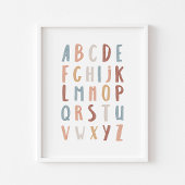 Poster éducatif Boho Alphabet