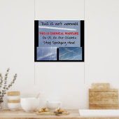 Poster éducatif Chem Trail (Cuisine)