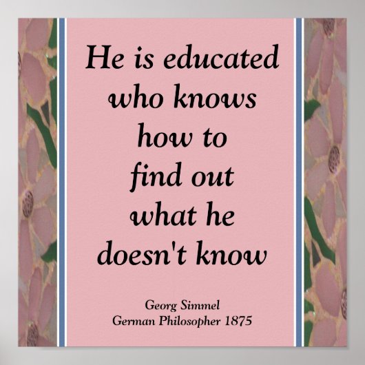 Poster éducatif en mosaïque de verre tendu. (Devant)