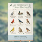 Poster éducatif – Les oiseaux de l’Étang Burbank ( (Neutraal)