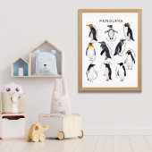 Poster éducatif Penguins