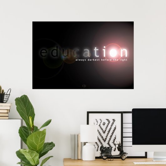 Poster Éducation (Bureau à domicile)